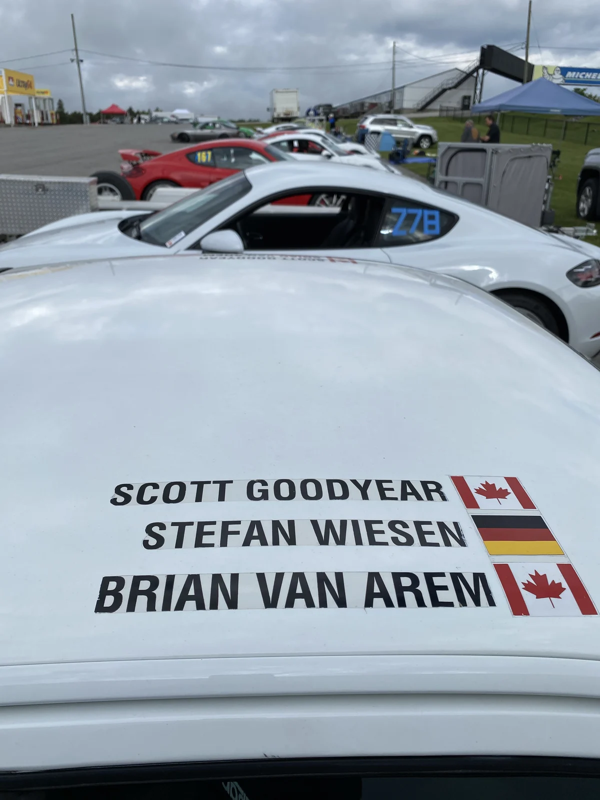 Scott Goodyear, Stefan Wiesen and Brian Van Arem named on the race car